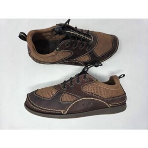 ORVIS OV8027 BROWN LEATHER FISHING WADING SHOES MENS SIZE 10.5 M